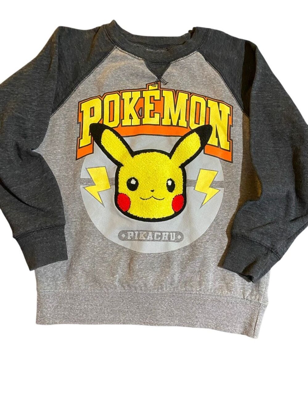 Pokémon Pikachu kids pull over raised design sweatshirt M